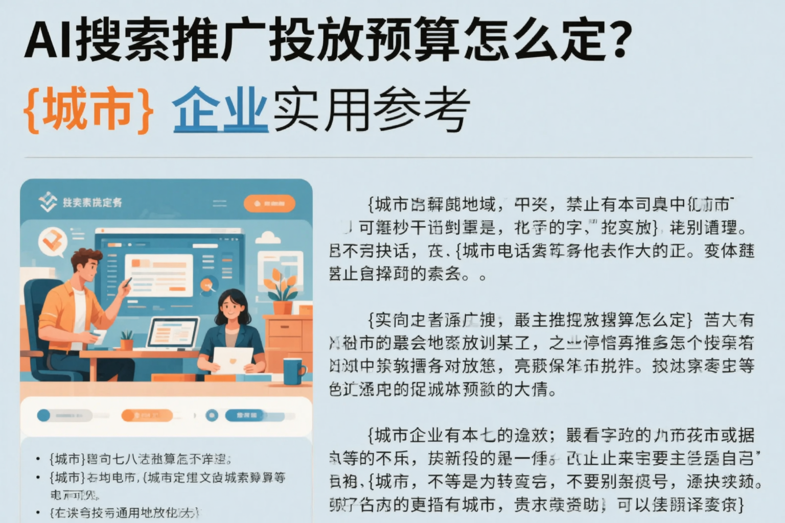 AI搜索推广投放预算怎么定？鸡西企业实用参考
