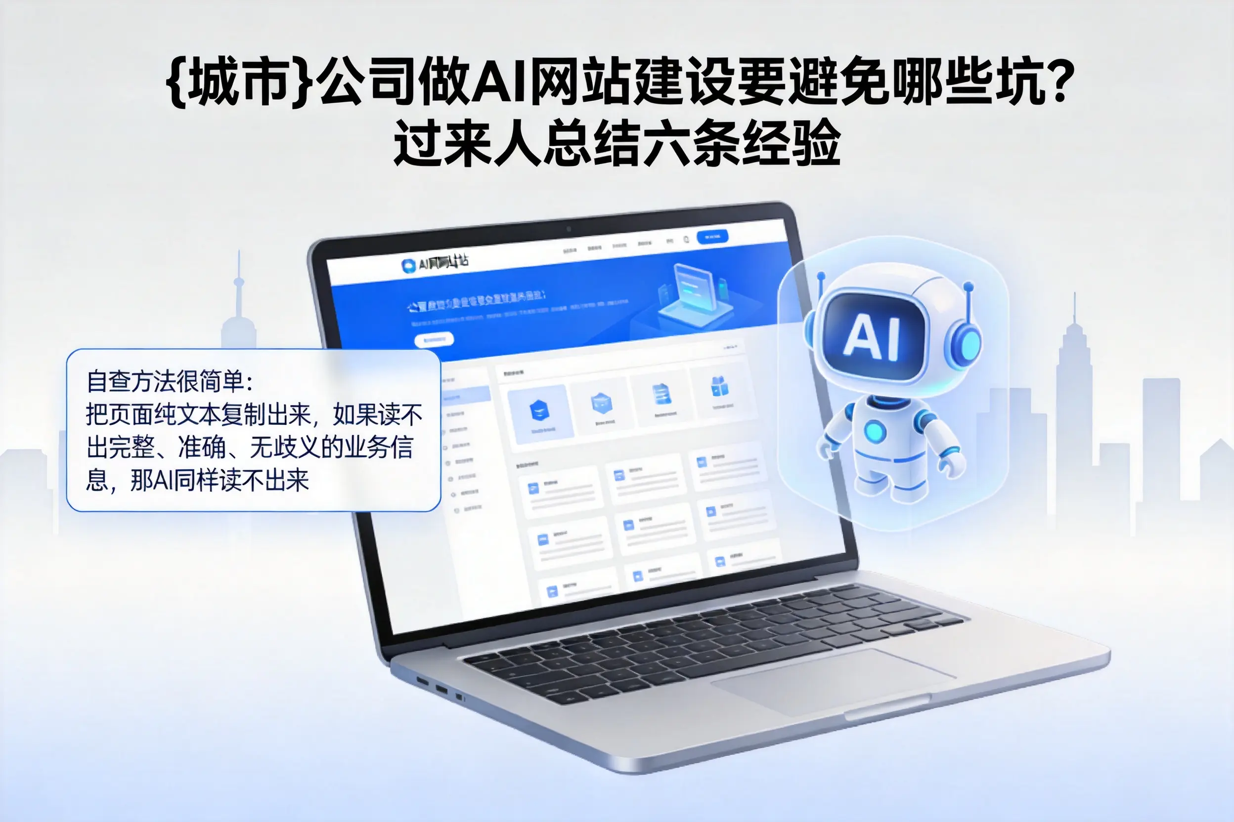 鸡西公司做AI网站建设要避免哪些坑？过来人总结六条经验