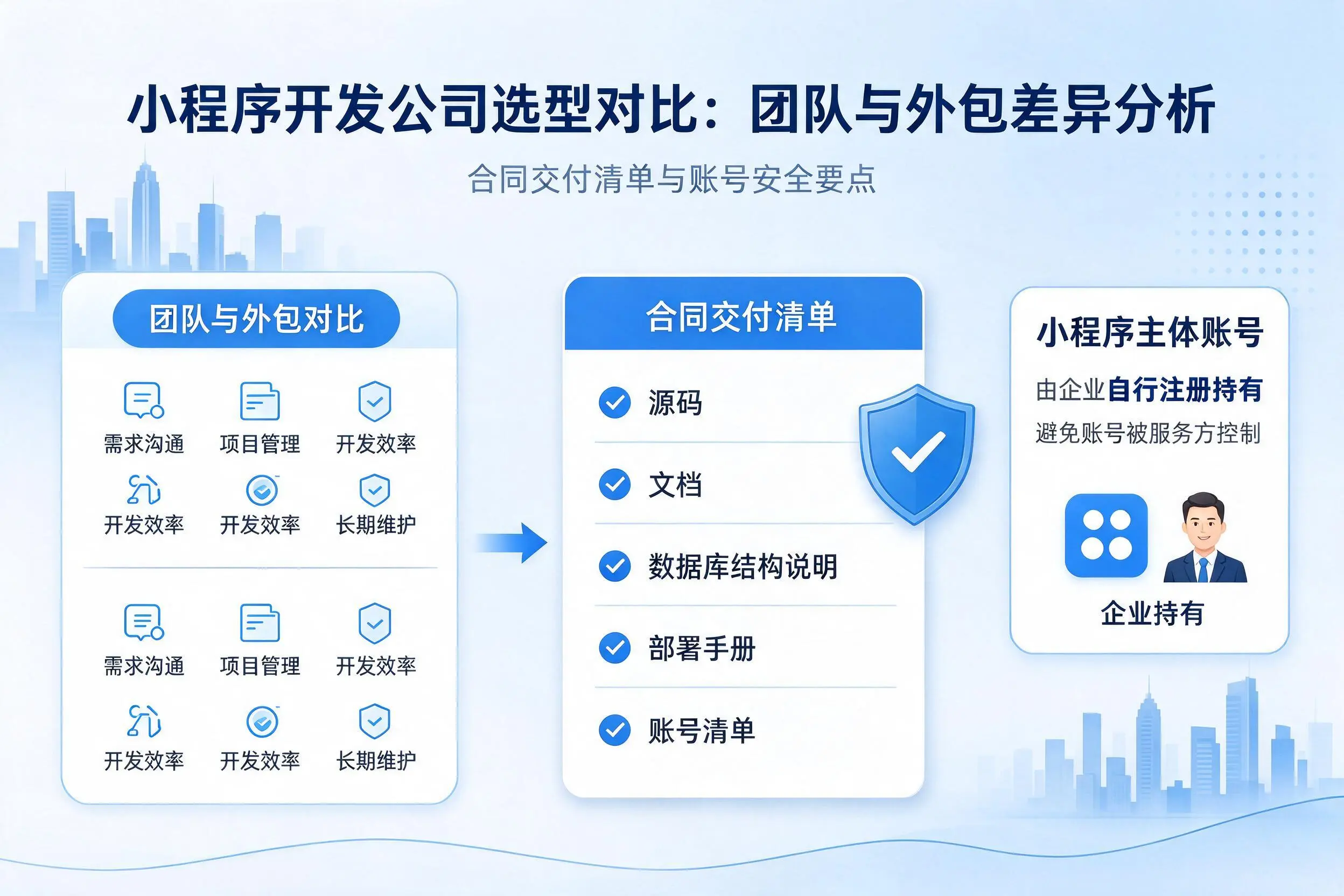 鸡西小程序开发公司选型对比:团队与外包差异分析