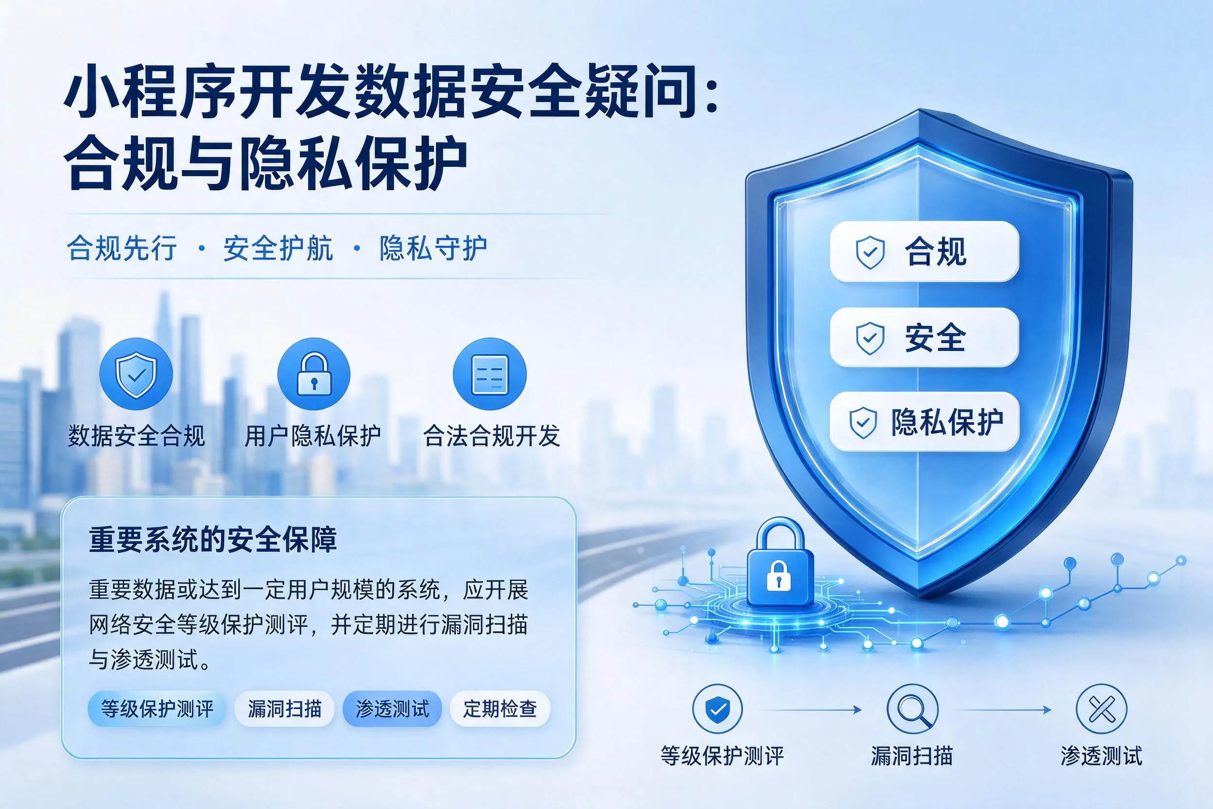 鸡西小程序开发数据安全疑问:合规与隐私保护