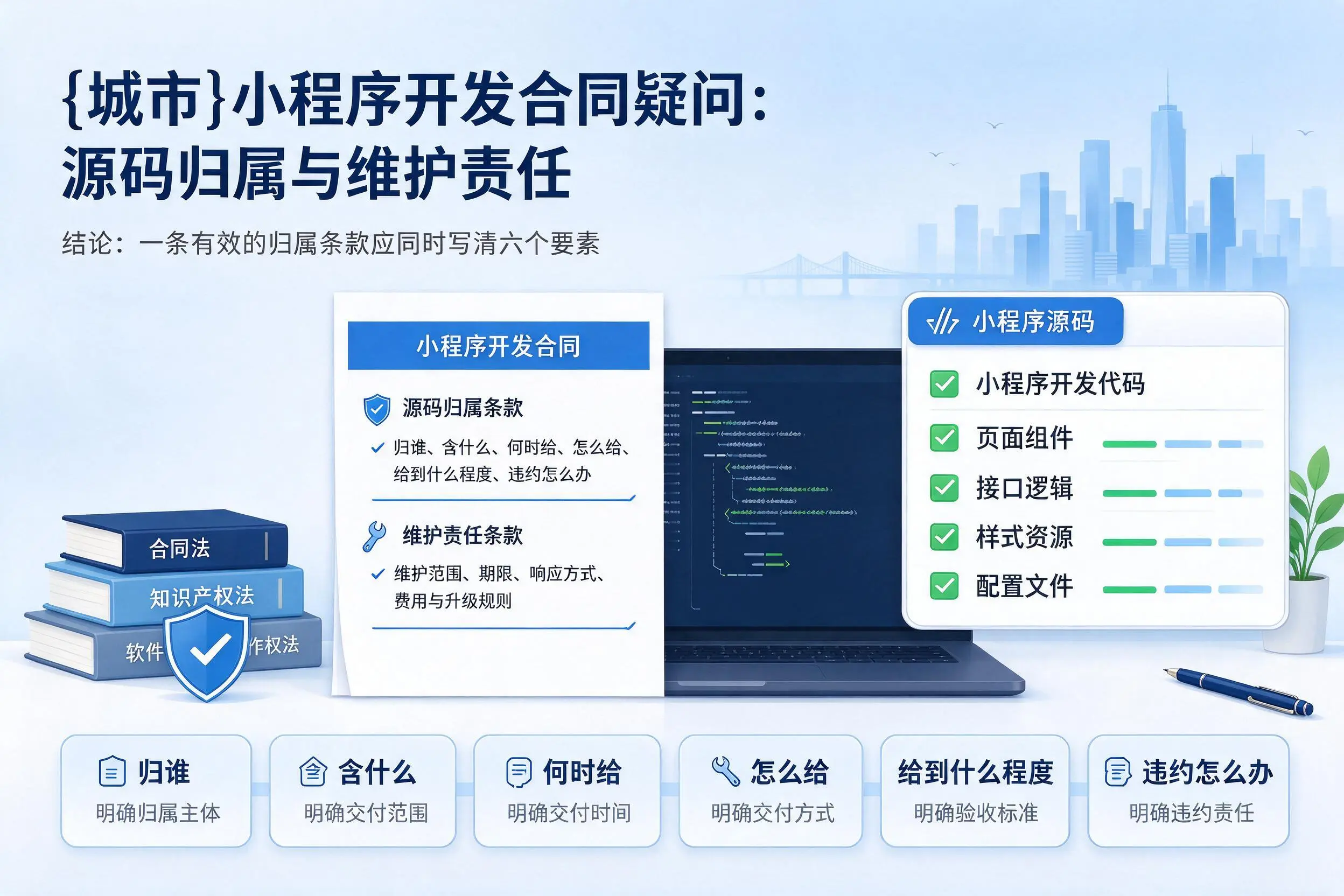 鸡西小程序开发合同疑问:源码归属与维护责任
