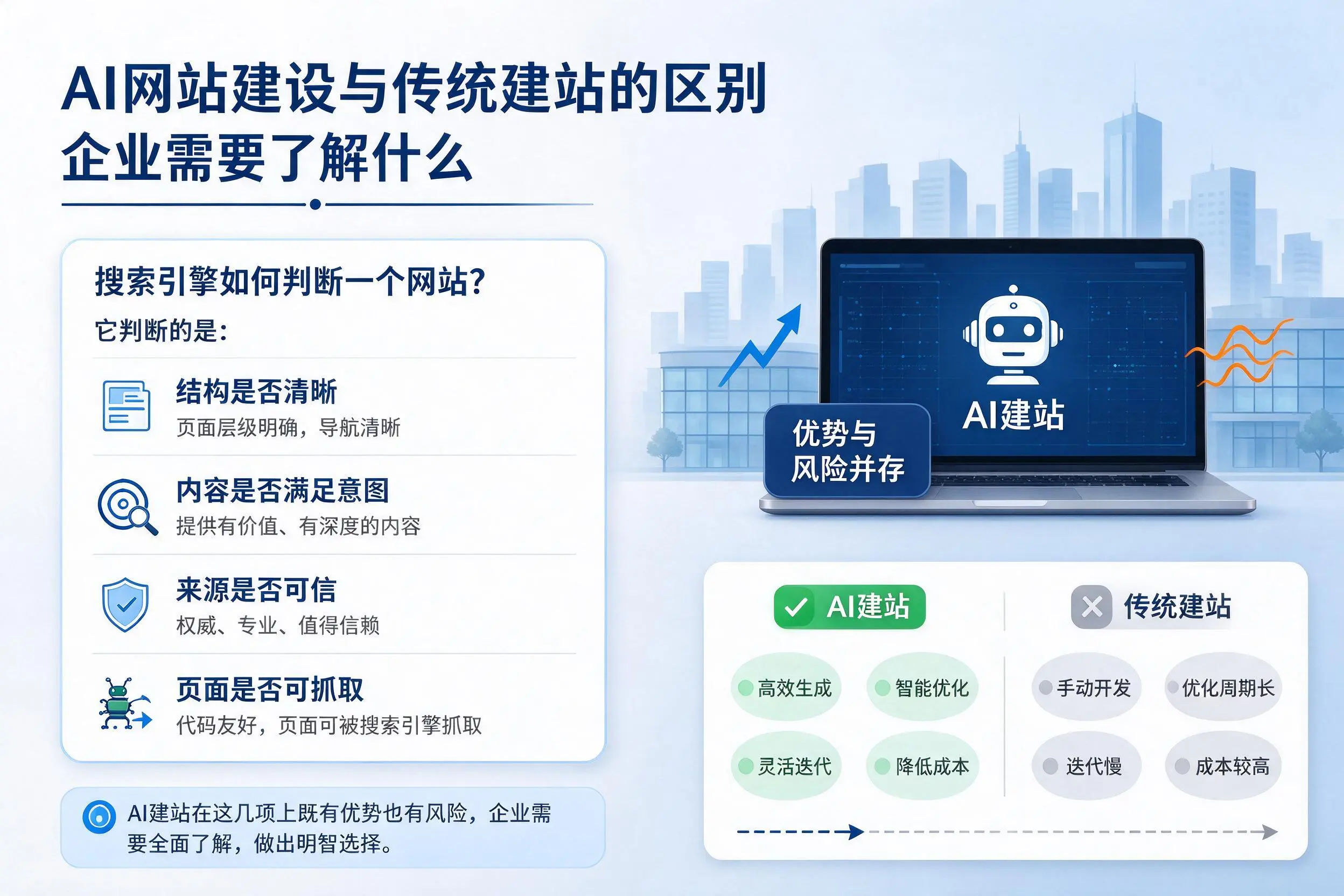 AI网站建设与传统建站的区别,鸡西企业需要了解什么
