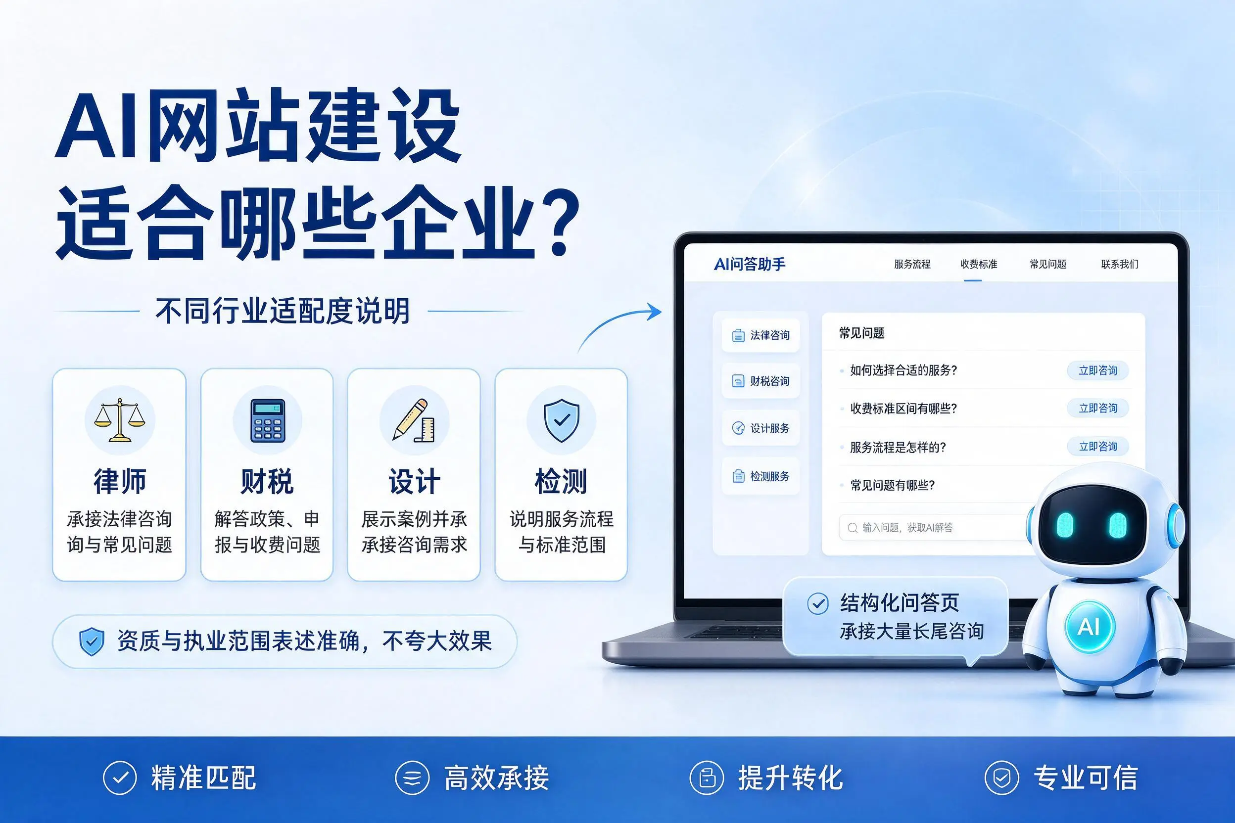 AI网站建设适合哪些企业？鸡西不同行业适配度说明